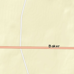 Baker Ohio Street Map