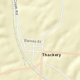 Thackery Ohio Street Map