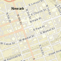 Newark Ohio Street Map