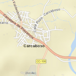 Carcaboso Street Map