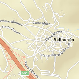 Belinchón Street Map