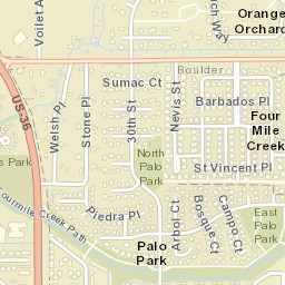 3901-3975 30th St Boulder CO 80301 Street Map