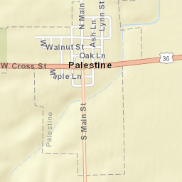Palestine Ohio Street Map