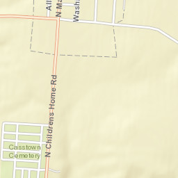 Casstown Ohio Street Map