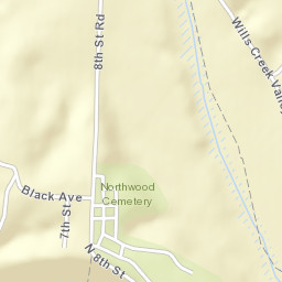 Black Ohio Street Map