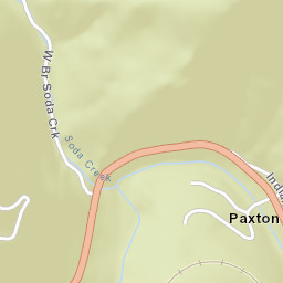 Paxton California Street Map