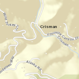Crisman Colorado Street Map