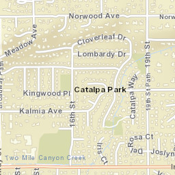 3580-3598 Cloverleaf Dr Boulder CO Street Map