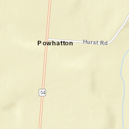 Powhattan Ohio Street Map