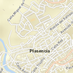 Plasencia Street Map