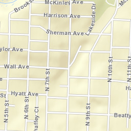 Cambridge Ohio Street Map