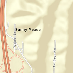 Sunnymeade Ohio Street Map