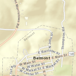 Belmont Ohio Street Map