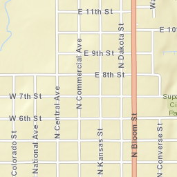 153-199 East 5th Street, Superior, NE Street Map