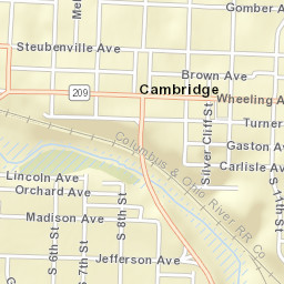 784-798 Wheeling Avenue, Cambridge, OH  Street Map