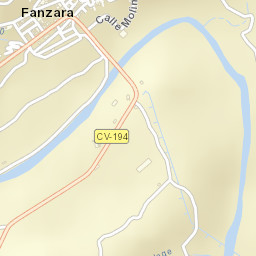 Fanzara Street Map