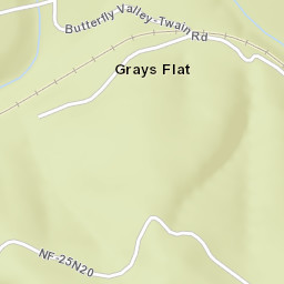 Grays Flat California Street Map