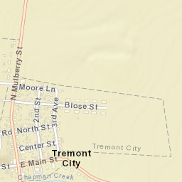 Tremont City Ohio Street Map