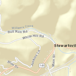 Stewartsville Ohio Street Map