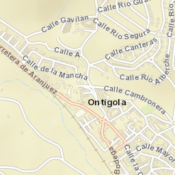 Ontígola Street Map