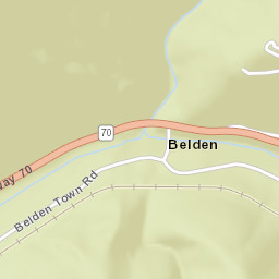 Belden California Street Map