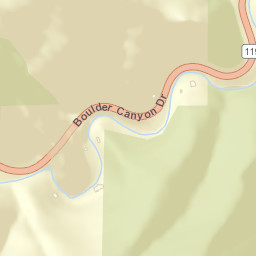 37925 Boulder Canyon Drive, Boulder, CO Street Map