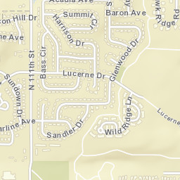 727 Sundown Drive, Lafayette, CO 80026 Street Map
