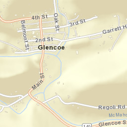 Glencoe Ohio Street Map