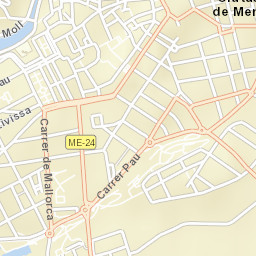 Ciutadella Street Map