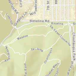 Bluebell Road, Boulder, CO 80302 Street Map