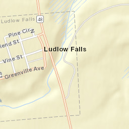 Ludlow Falls Ohio Street Map