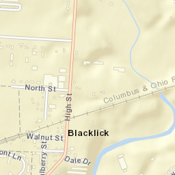 Blacklick Ohio Street Map