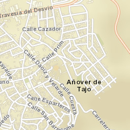 Añover de Tajo Street Map
