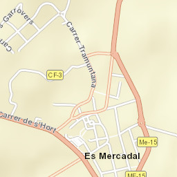 Mercadal Street Map