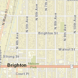 401-499 West Bridge Street, Brighton, CO Street Map