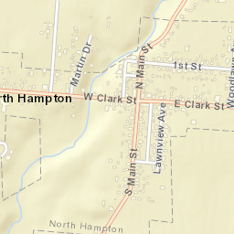 North Hampton Ohio Street Map