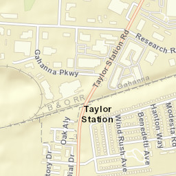 Taylor Station Ohio Street Map