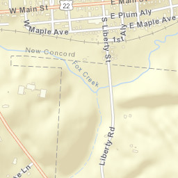 New Concord Ohio Street Map
