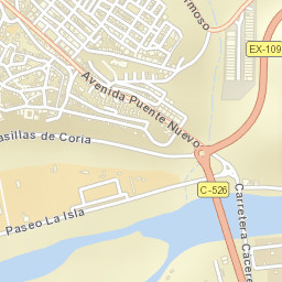 Coria Street Map
