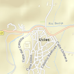Uclés Street Map