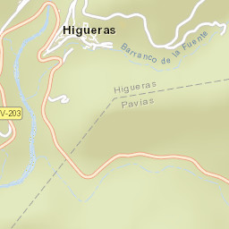 Higueras Street Map