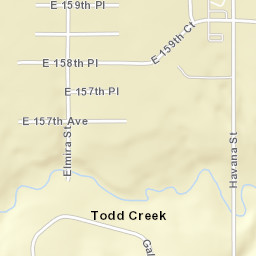 Todd Creek Street Map