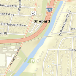 Shepard Ohio Street Map