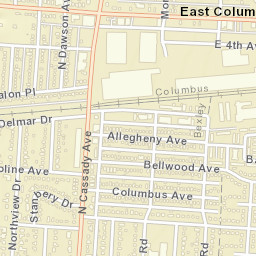 East Columbus Ohio Street Map