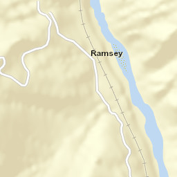 Ramsey California Street Map