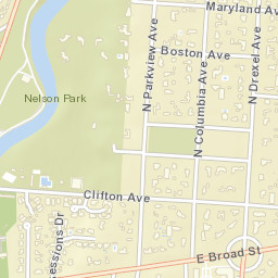 Bexley Ohio Street Map