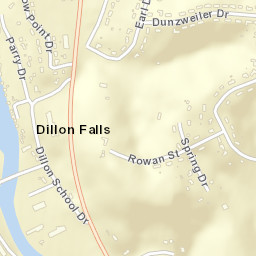Dillon Falls Ohio Street Map