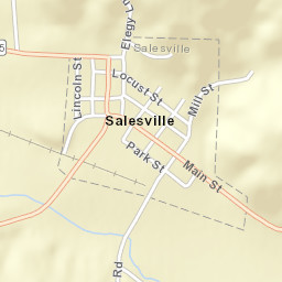 Salesville Ohio Street Map