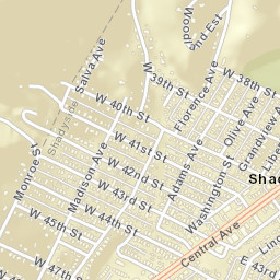 Shadyside Ohio Street Map