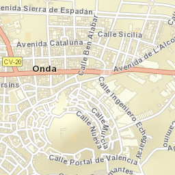 Onda Street Map